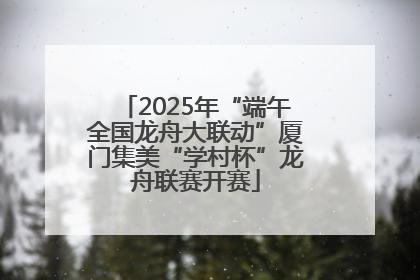 2025年“端午全国龙舟大联动”厦门集美“学村杯”龙舟联赛开赛