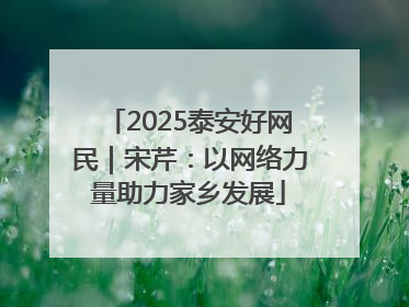 2025泰安好网民｜宋芹：以网络力量助力家乡发展