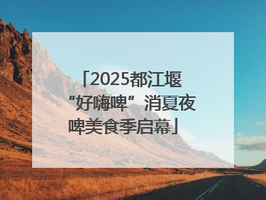 2025都江堰“好嗨啤”消夏夜啤美食季启幕
