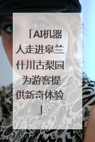 AI机器人走进皋兰什川古梨园 为游客提供新奇体验
