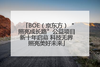 BOE（京东方）“照亮成长路”公益项目新十年启幕 科技无界照亮美好未来